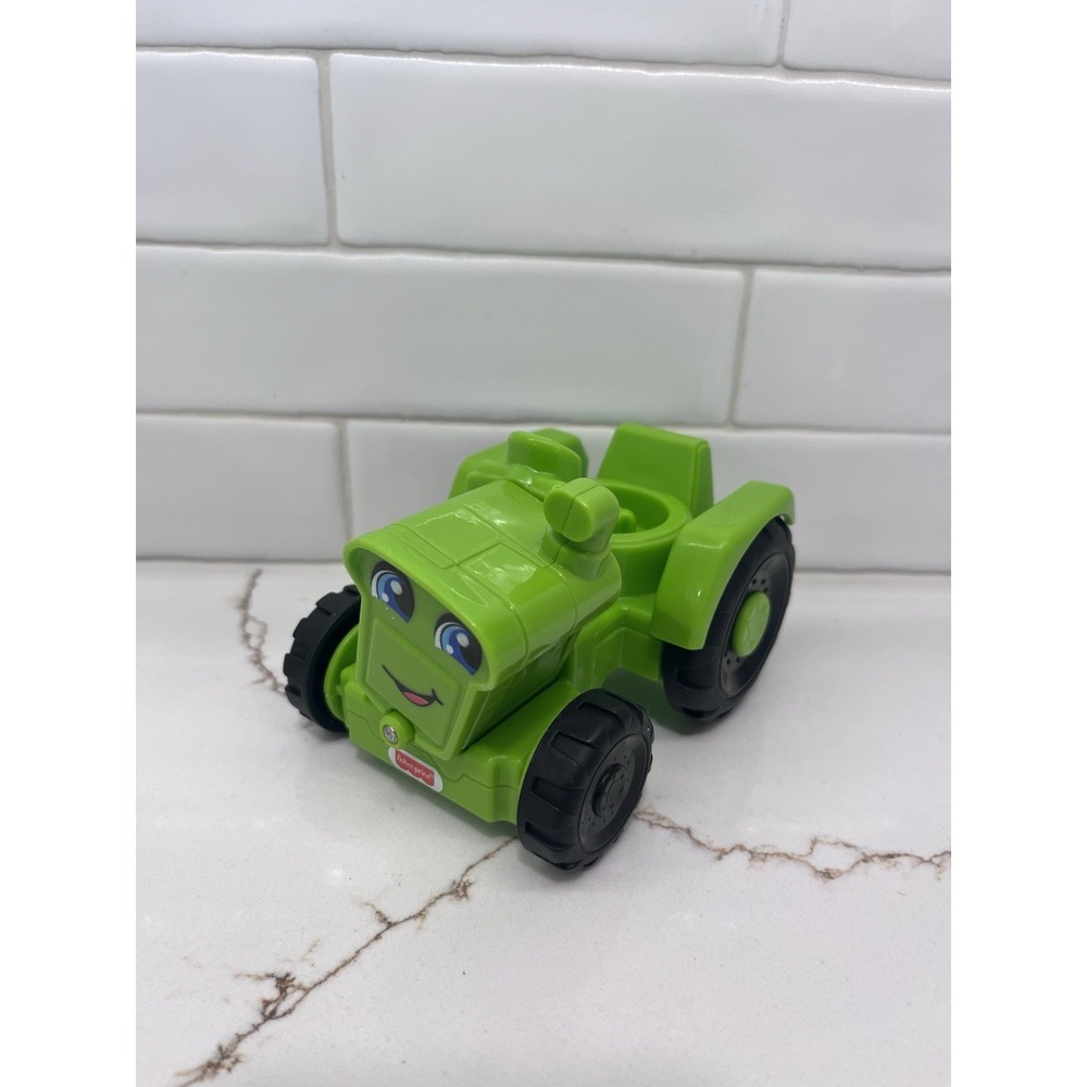 Fisher-Price Little People Harvester Tractor Green Tractor Farm